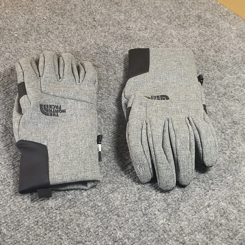 The North Face Men's Apex Etip Insulated Etip Gray Gloves Size Medium